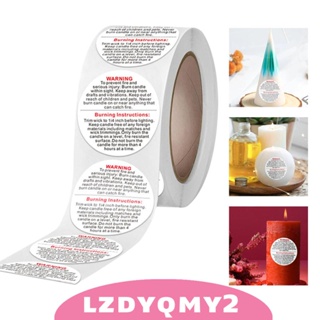 [Lzdyqmy2] สติกเกอร์ฉลากเตือน กันน้ํา กันรอยขีดข่วน ขนาดใหญ่ 3.8 ซม. 500 ชิ้น