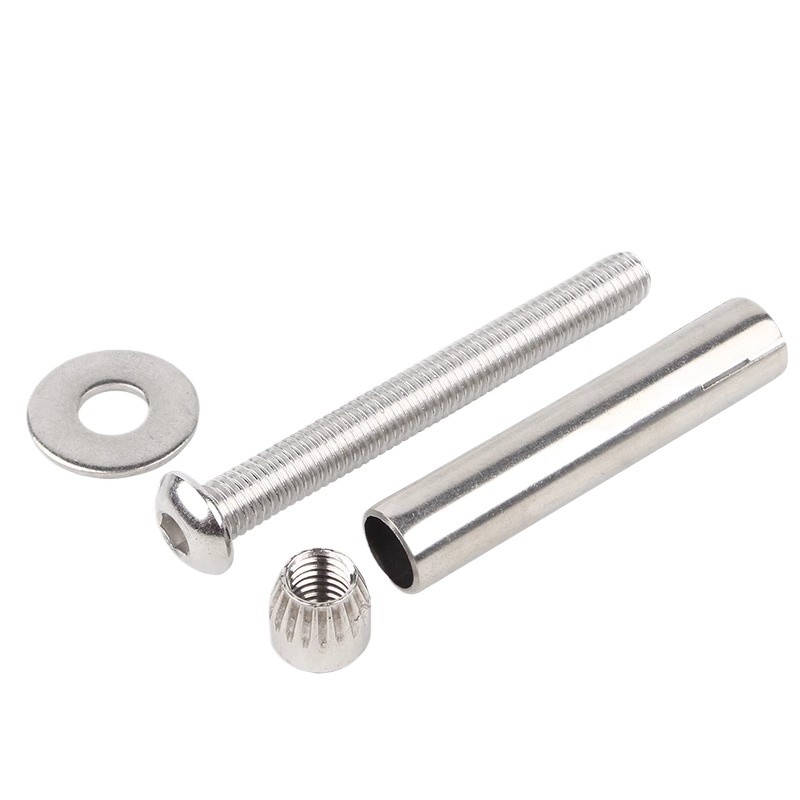 304 สลักเกลียวขยายซ็อกเก็ตหกเหลี่ยมหัวกลมสแตนเลส M6/M8/M10/M12 * L40-150mm (ML0-TH) (ML0-TH)