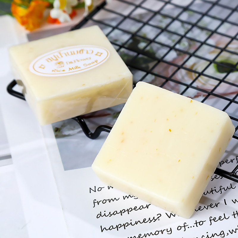 สบู่น้ำนมข้าว สบู่น้ำนมข้าวผสมไข่มุก แท้ 100 % ล้างหน้า/ถูกตัว ใช้ดีสุดๆ พร้อมส่ง - รูปที่ 6