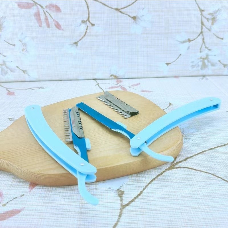 เครื่องตกแต่งคิ้ว มีดกันคิ้ว ชุดกันคิ้วใบมีดคมขูดเบาๆบริเวณที่ต้องการคิ้วสวย ได้รูปตามตต้องการ - รูปที่ 2