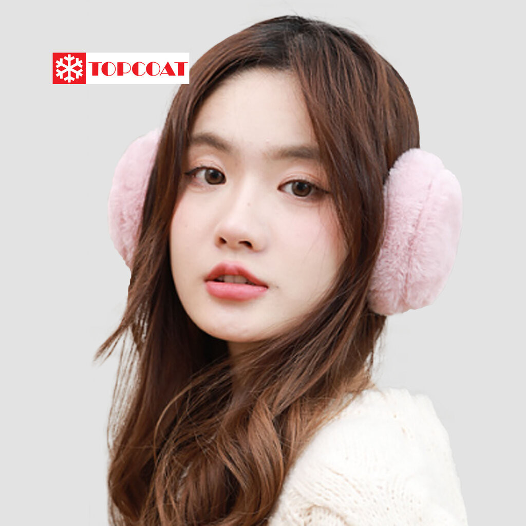 TOPCOAT ที่ปิดหูกันหนาวสีพาสเทล แถบคาดสามารถปรับระดับได้ ใส่ได้ทั้งเด็กและผู้ใหญ่ (1 ชิ้น) Freesize