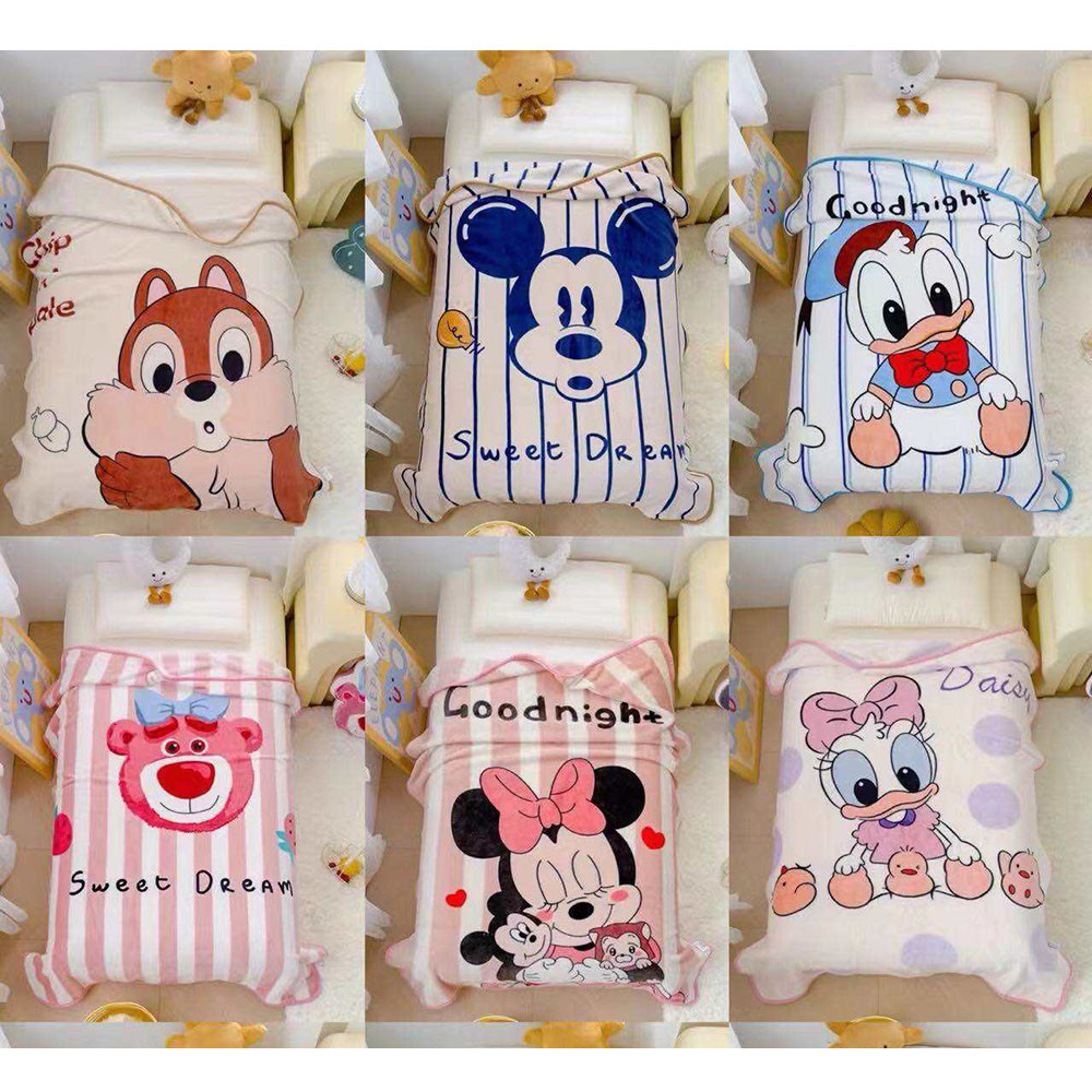 พร้อมส่งผ้าห่มนาโนลายดิสนีย์ขนาด3ฟุต 100x140cm.ราคาถูกเกรดAAA