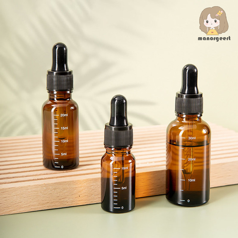 [LO] ขวดดรอปเปอร์ขนาด 5 มล.-100 มล. พร้อมสเกล Reagent Eye Drop Amber Glass ขวดปิเปตเหลวขวดรีฟิล Travel TH