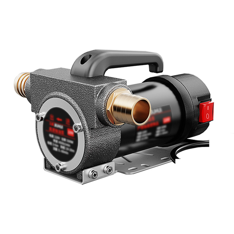 ปั๊มสูบน้ำมันไฟฟ้า12V24V ตู้จ่ายน้ำมันขนาดเล็ก220V ปั๊ม self-priming สากลปั๊มดีเซลปั๊มสูบน้ำอุปกรณ์เ