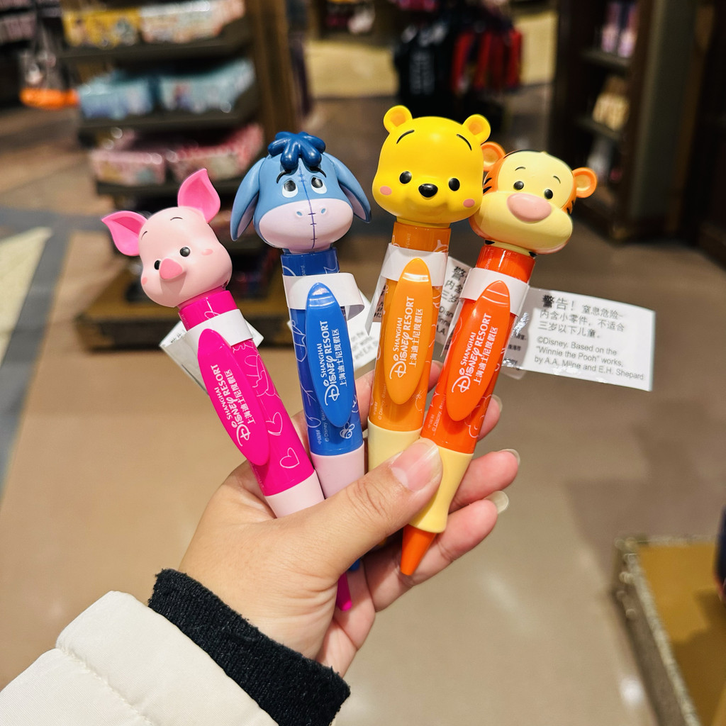 หมีพูห์ / พิกเล็ต / ทิกเกอร์ ปากกา ของแท้ Shanghai Disney
