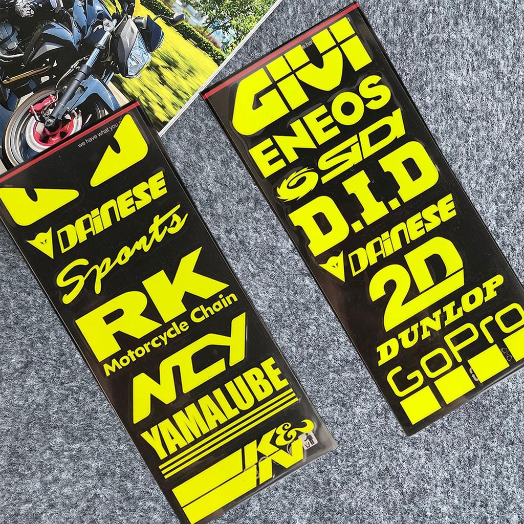 Sponsor สติกเกอร์โลโก้สําหรับ Honda Click VarioAdv Pcx160 Tmx Wave100 Yamaha Mio I 125 Aerox155 V2 N