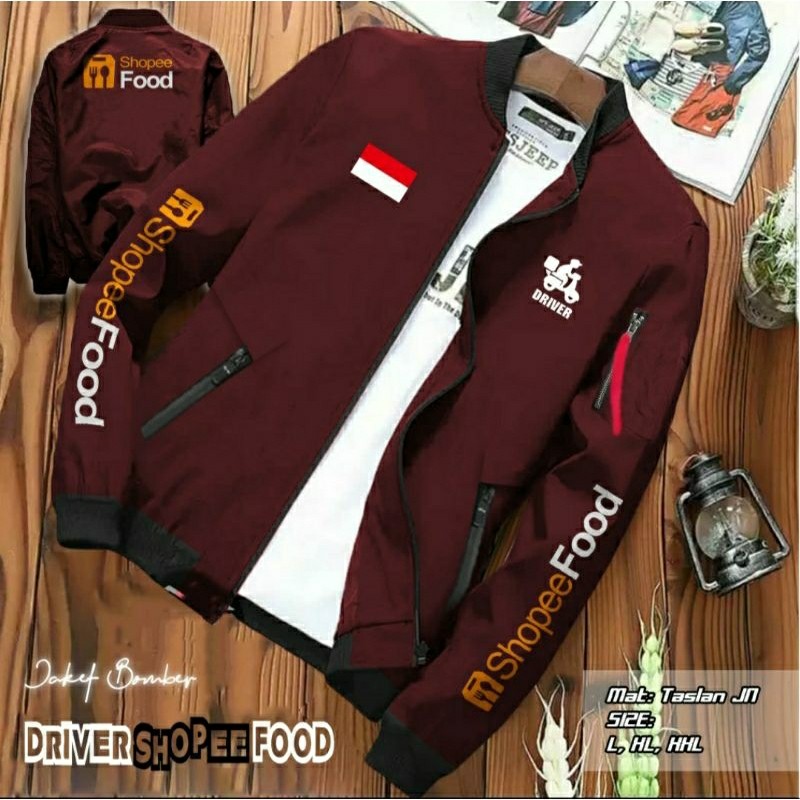BOMBER SH0PEOOD / SHOPE3FOOD JACKET / SHOP3EFOOD BOMBER JACKET / SHOPE33FOOD / GOFOOD / GO FOOD BOMB