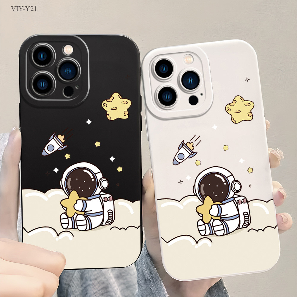 VIVO Y21 Y33S Y33T Y15S Y50 Y20 Y20S Y12S Y12A Y17 Y15 Y12 Y16 Y19 Y91C V25 V23 V23E V20 Pro 5G เคสวีโว่ ชมดวงจันทร์