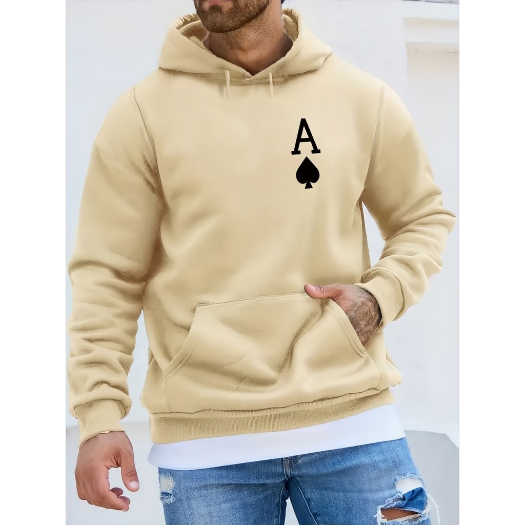 KATUN SPECTRUM8 DESIGN - POKER AS เสื้อกันหนาวมีฮู้ดผู้ชาย Distro พรีเมี่ยมผ้าฝ้ายหนาวัสดุขนาด M-5XL