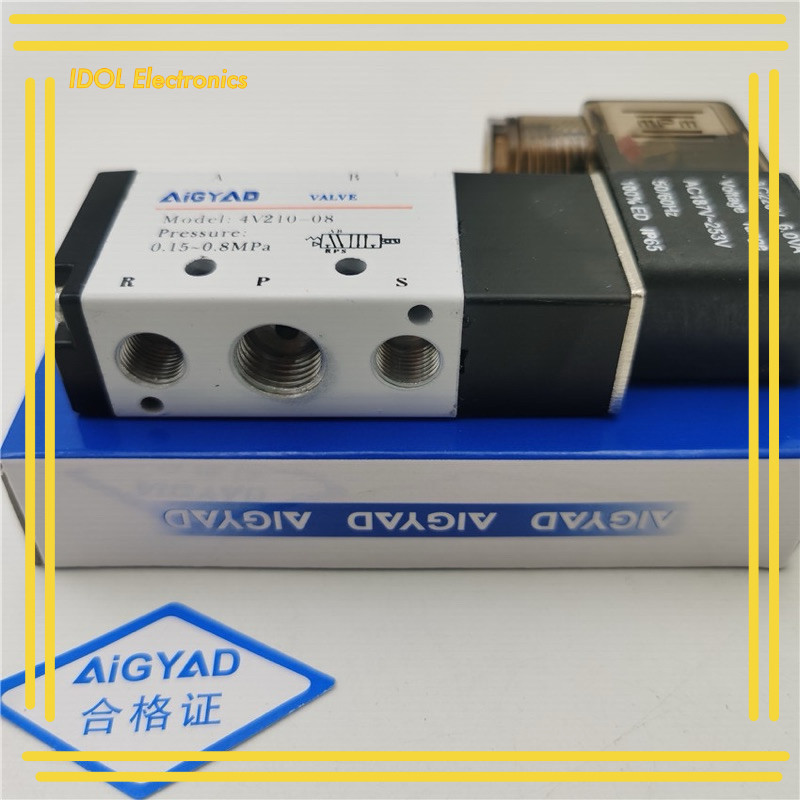ราคาถูก! SOLENOID VALVE Model:4V210-08 Volt:12v 24vdc220v