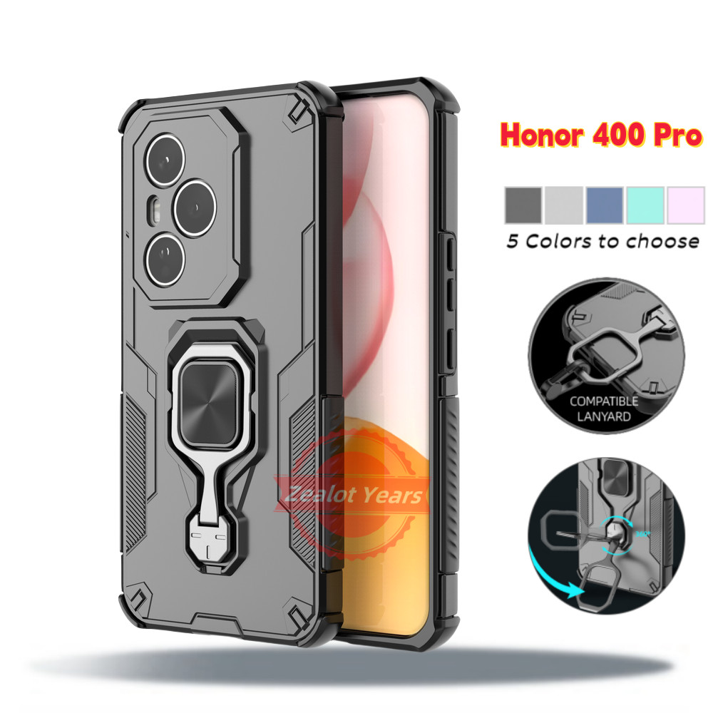 ขาตั้งหมุนเคสโทรศัพท์สําหรับ Honor 400 Pro Lite 5G 400Pro 400Lite กันกระแทกโทรศัพท์ Hard Case กล้องป้องกันปกหลัง