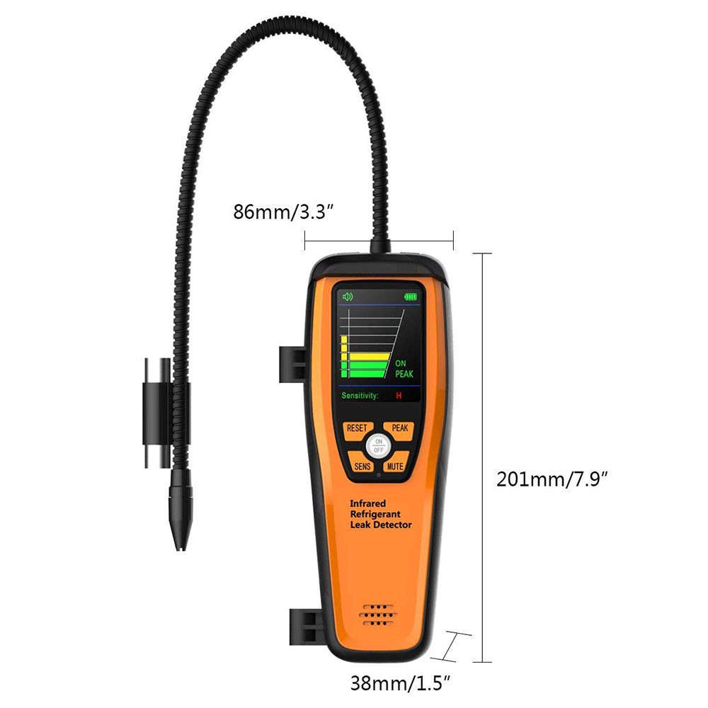 Elitech ILD-200 เครื่องตรวจจับการรั่วไหลของสารทําความเย็นขั้นสูง เครื่องทดสอบการรั่วไหลของฮาโลเจน เค