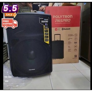 [INSTAN] SPEAKER POLYTRON 12 INCH PAS PRO 12F3 FREE MIC WIRELES 2 PCS - BLUETOOTH KARAOKE ACTIVE