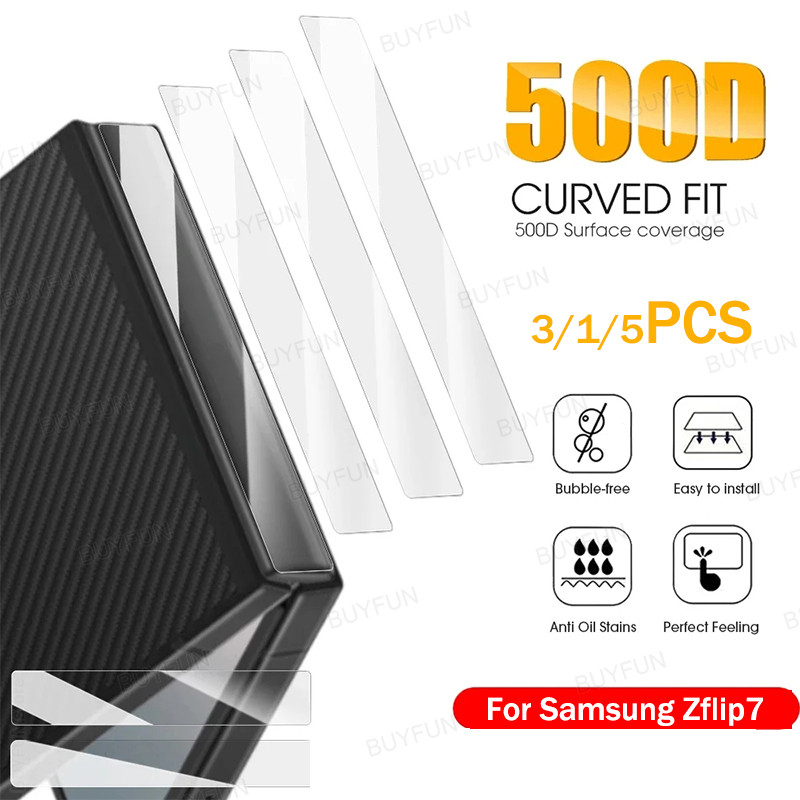 3/1/5PCS For Samsung Galaxy Z Flip 7 5G ZFlip7 zFlip Flip7 Side Sticker Hinge Hydrogel Protector Ant