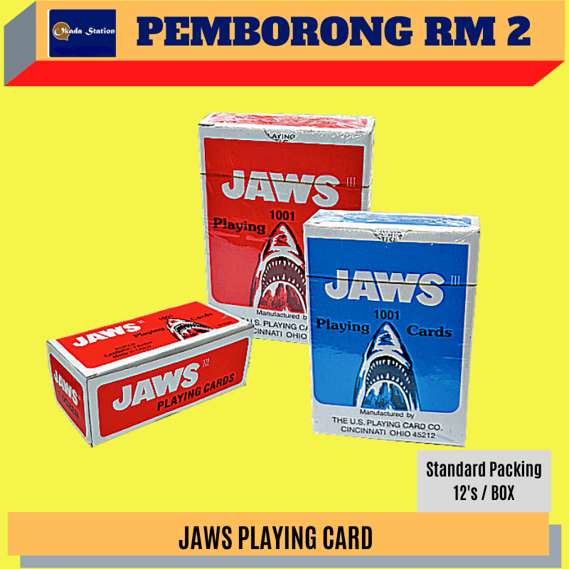 (RM2.20) OKADA JAWS PLAYING CARD /JAWS / PLAYING CARD / POKER PLAYING CARD /CARD POKER / KAD PERMIAN
