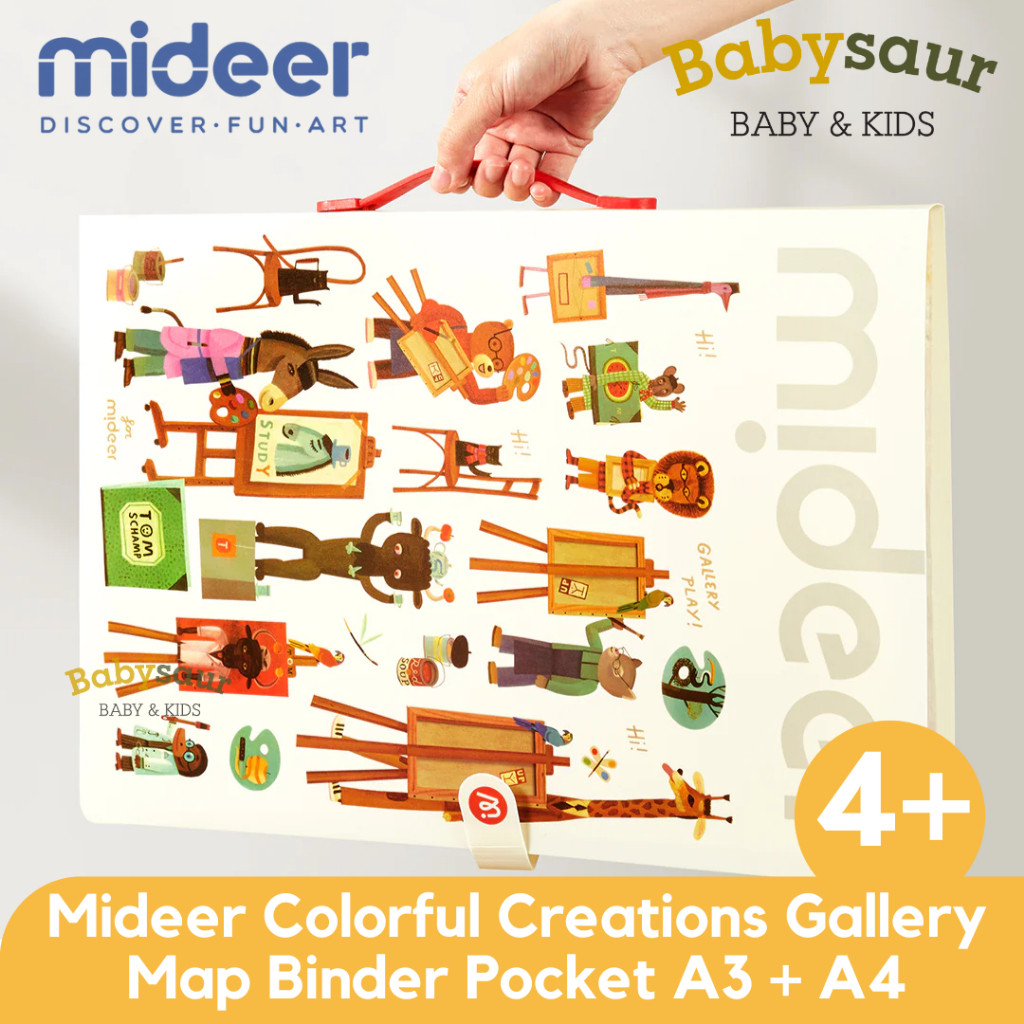 Mideer Colourful Creations Gallery Map Binder Pocket A3 A4 Storage Binder
