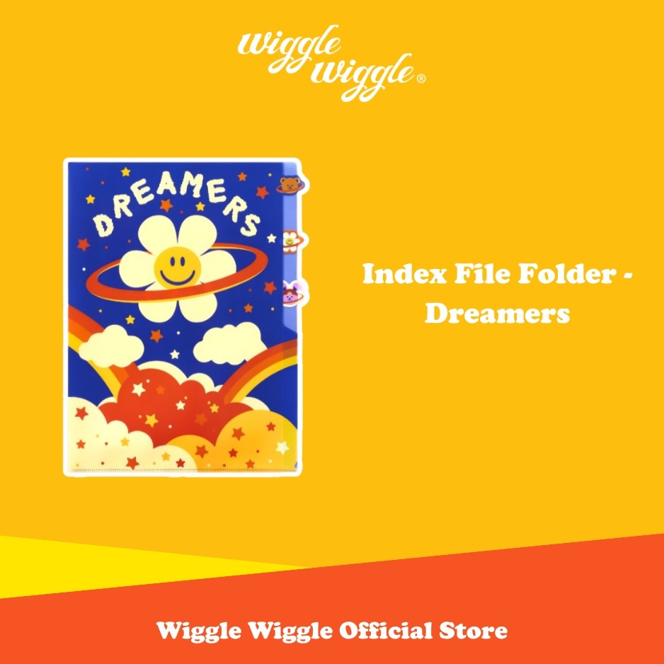 Wiggle Wiggle Index File Folder - Dreamers Document Keeper Map File Folder น่ารักเกาหลี