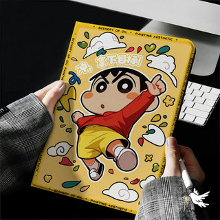 COD-ในไทย💥For iPad Gen9 เคสไอแพด มีช่องเสียบปากกา Gen 8 10 Pro 11 mini 6 7 5 Air 3 5 น่ารัก ชินจัง เคส case 7/6 Air1/2