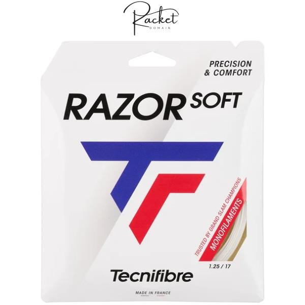 Tecnifibre Razor Soft 17g 1.25mm สายเทนนิสสีขาว 12m Packet