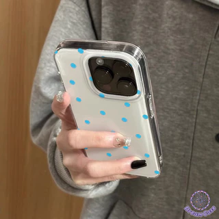 เคสไอโฟน11 เต็มหน้าจอสีสันจุดใหม่ IMD อ่อน สำหรับ iPhone 16 17 AIR 13 11 12 14 15 Pro Max 7 8 16 14 15 Plus XS XR