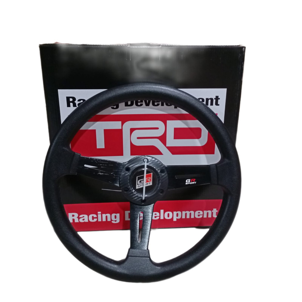 พวงมาลัยคาร์บอนสีดํา Mugen/Ralliart/TRD/GR Sport Racing Car