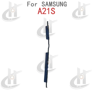 สําหรับ Samsung Galaxy A21S A217F SM-A217F ปริมาณด้านข้างปุ่ม Flex Cable Keys ปุ่มปิดระดับเสียงขึ้นลงปุ่มด้านข้างเปลี่ยนส่วน