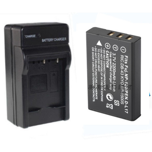 เหมาะสําหรับแบตเตอรี่กล้อง FNP-120 NP-120 FUP120 แบตเตอรี่ + ชุดเครื่องชาร์จ