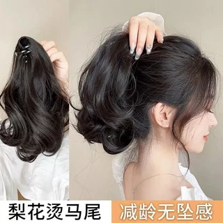 คลิปวิกหางม้า 28cm สไตล์เกาหลี หางม้า ลอนวอลลุ่ม (พร้อมส่ง) G3067