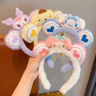 (จัดส่งจากประเทศไทย) แฟชั่น การ์ตูน Plush Hairband สําหรับผู้หญิงเด็ก Face Wash ห่วงผม Headdress
