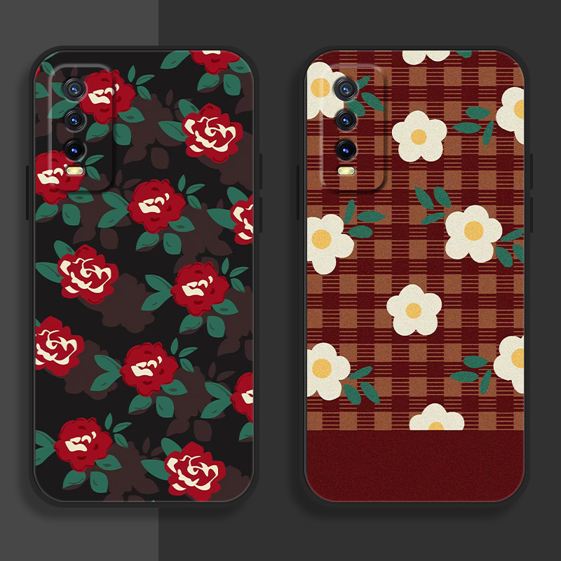 Flower Casing for vivo y20/s/g/sg/a/t,y21,y28,y19,y17,y16,y15/a/c/s,y12/a/i,y11,y21,y21,y2s/s/y02,y2