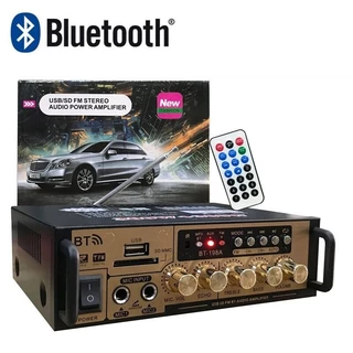 COD198A 600W สเตอริโอไฮไฟเครื่องขยายเสียง Mini 2CH จอแสดงผล LCD 300 W + 300 W รถเครื่องขยายเสียง HIFI ดิจิตอลจอแสดงผลบลูทูธ AMP วิทยุ FM สําหรับรถยนต์/บ้าน/เครื่องทําความร้อน
