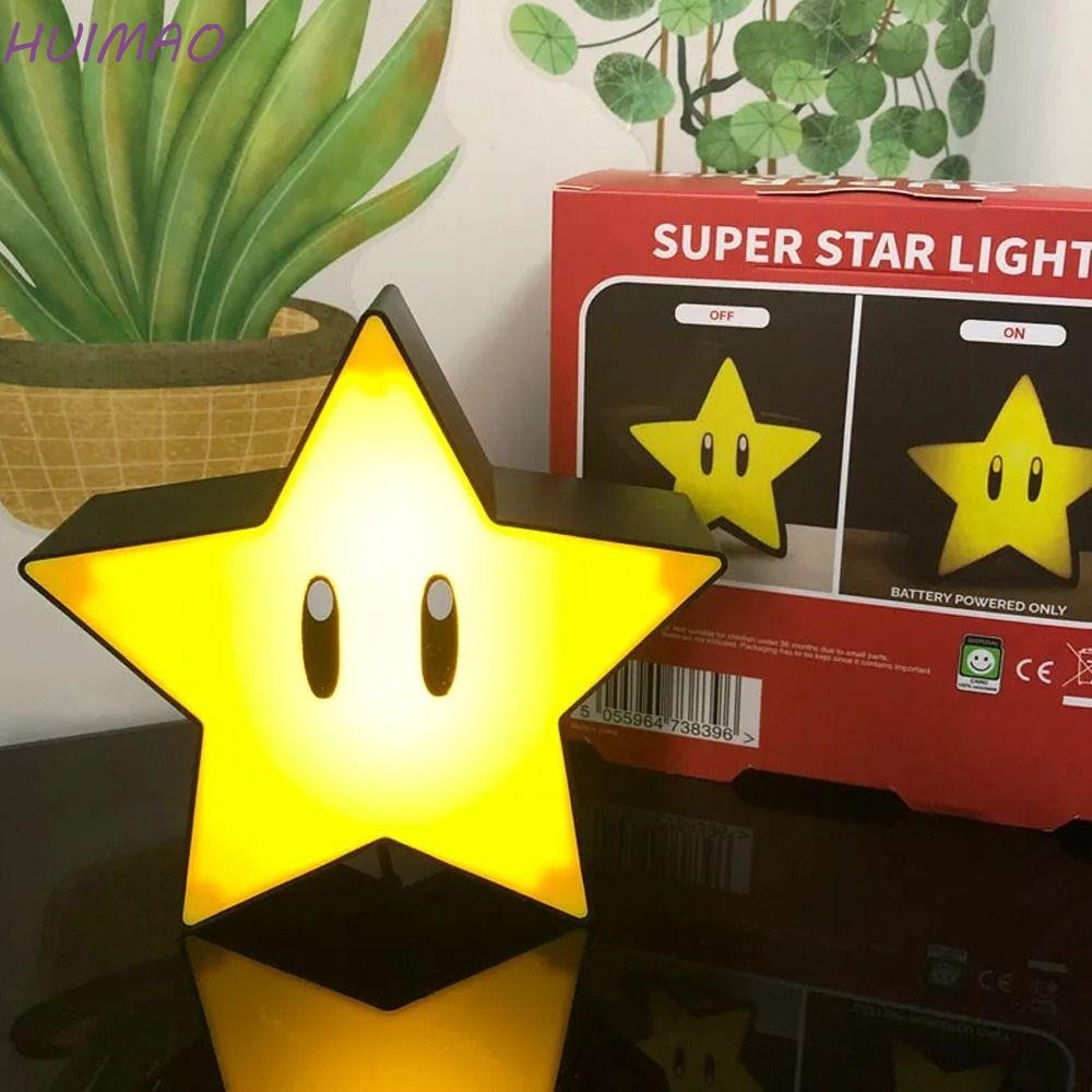 Huimao Star LED โคมไฟ, ตกแต่งโต๊ะ USB ชาร์จ Super Star Light, ของขวัญวันเกิดเกมอุปกรณ์ต่อพ่วงพร้อมเสียงการ์ตูนบรรยากาศไฟกลางคืนของขวัญเด็ก