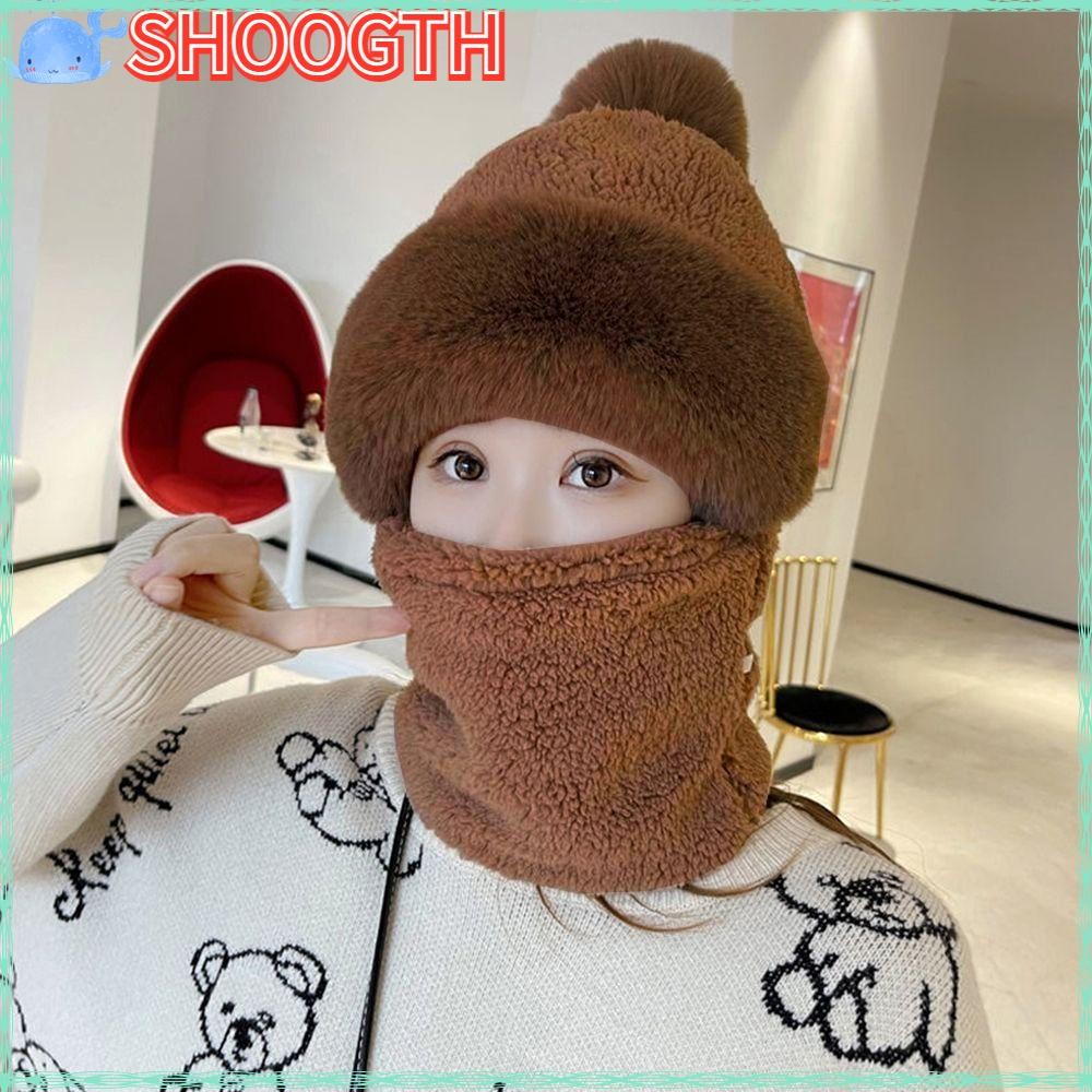Shogth Beanies หมวกกลางแจ้งป้องกันหูฤดูหนาวคออุ่น