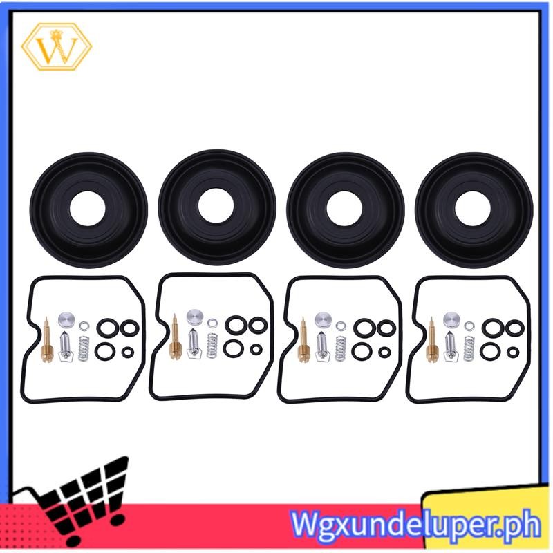 Wfor GPZ400R ZX400 GPZ400 GPZ ZX 400 R คาร์บูเรเตอร์รถจักรยานยนต์ชุดซ่อมปะเก็นลอย Air สกรูไดอะแฟรม