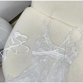 ชุดนอนเซ็กซี่ 👗ซีทรู ชุดตาข่าย.✨เดรสลูกไม้ซีทรูลายดอกเซ็กซี่🚚ส่งไวจากไทย1-2วัน