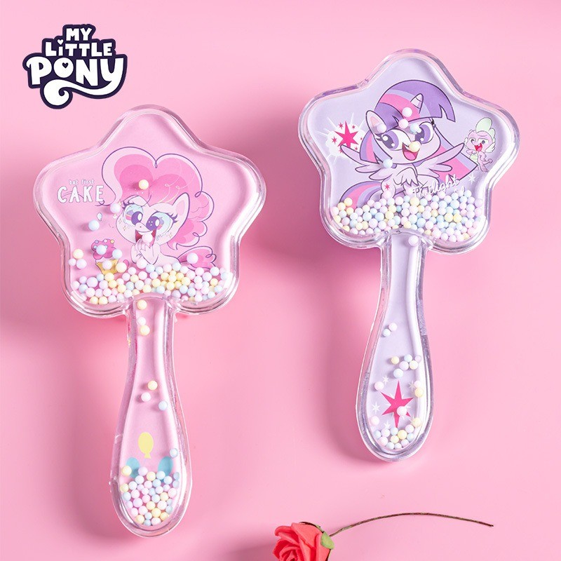 My Little Pony Pinkie Pie Twilight Sparkle Animation อุปกรณ์ต่อพ่วงน่ารักการ์ตูน Girly Heart เบาะลมแบบพกพาหวีสาวของขวัญ