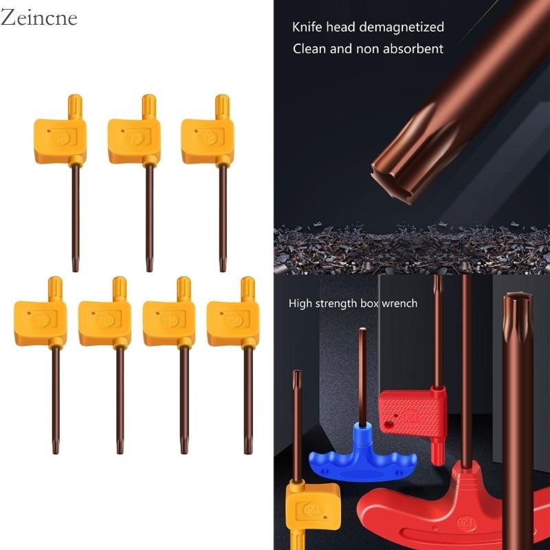Zein Torx ไขควงธงประเภท Handle Driver Key ประแจ Spanners ดําเนินการด้วยมือ