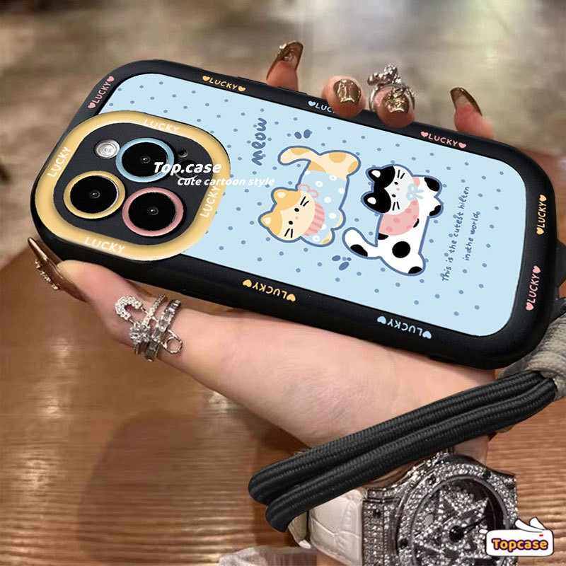 สําหรับoppo A3X A60 A79 A18 A38 A58 A78 A17k A57 A77s A76 A16s A15s A16k A5s A9 A94 A54 A53 A93 คลุมทั้งหมดกรณีกรณีกรณีโทรศัพท์มือถือน่ารัก