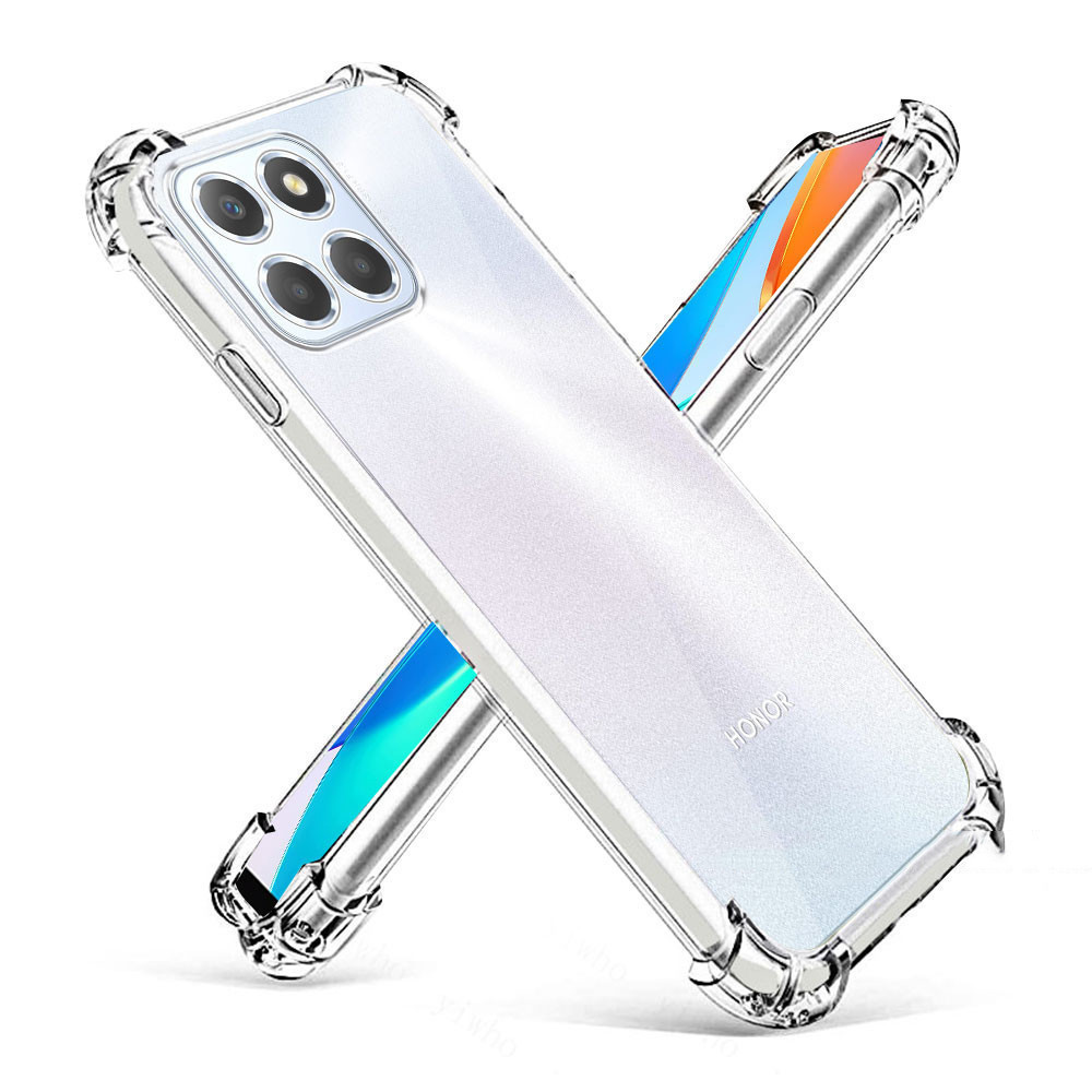 เคส แฟชั่นคู่ซิลิโคนกรณีโปร่งใสสำหรับ Honor X7C / X6B Huawei Nova9SE ตรงรุ่น 018