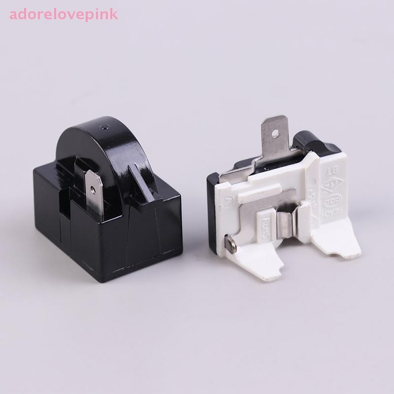 Adorelovepink 2PCS QP2-4.7 PTC Starter Relay ตู้เย็น Starter Relay และ Overload Protector th