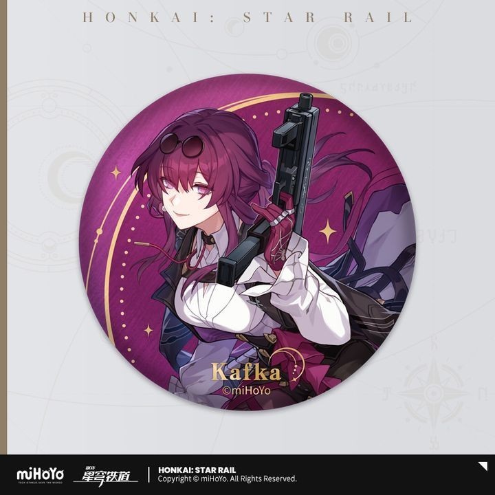 Honkai Star Rail Kafka Star Travel Theme Round Badge 6ซม