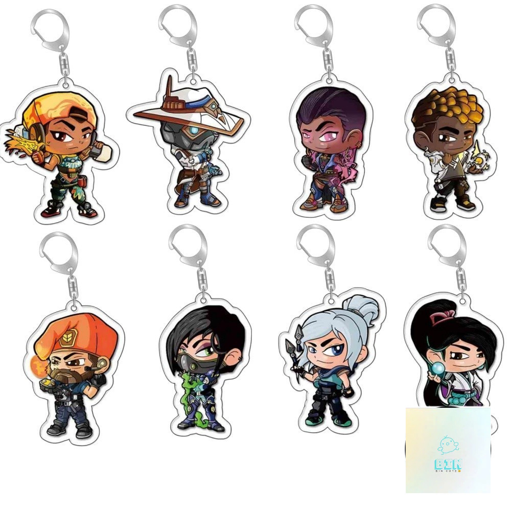 พวงกุญแจ, Standee, Valorant Reyna Sova Yoru Raze เกมภาพวาดแก้วสําหรับศึกษาและโต๊ะทํางานตกแต่ง