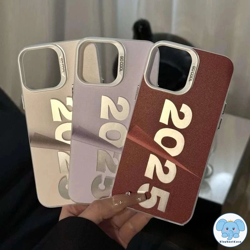 เคสปีใหม่ 2025 แฟชั่นเรียบง่าย เข้ากันได้กับ IPhone 12 15 13 11 16 14 Pro Max X XR XS Max 16 7 8 15 14 Plus SE 2020