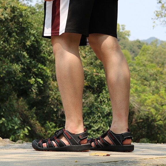 GRITION รองเท้าผู้ชาย แฟชั่นออนลำลองใส่สบาย กันน้ำกันลื่นเหมาะสำหรับการเดินป่าปีนเขา