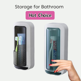 Rotating Toothbrush & Toothpaste Holder - Bathroom Organizer with Drainage for Daily Use, Shower Storage Rack, Countertop Organizer for Sink, Kitchen, Vanity Keep Dry & Hygienic