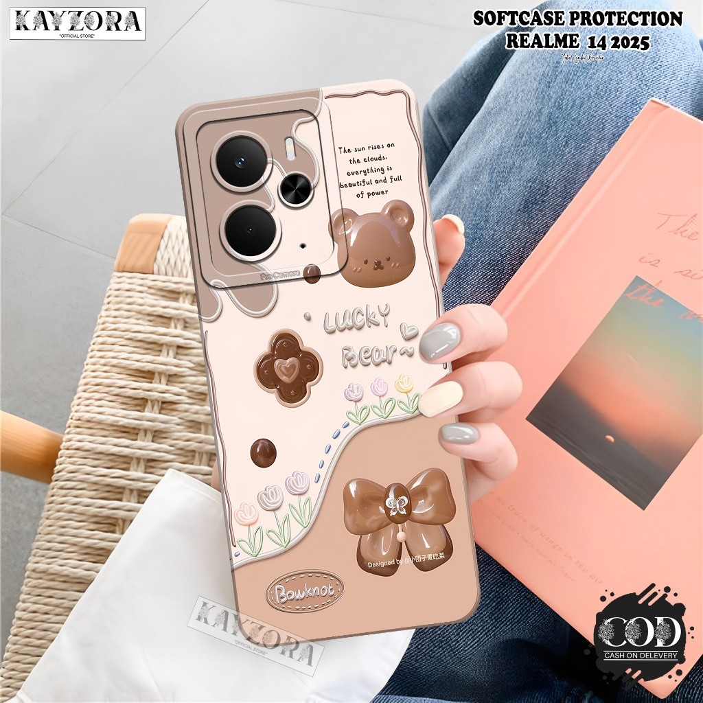 HP เคสโทรศัพท์ REALME 14 5G 2025 ใหม่ล่าสุด - KAYZORA - เคสแฟชั่นการ์ตูน - REALME 14 Softcase - เคสซ