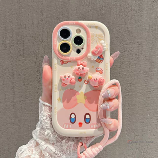 เคสไอโฟน DIY คิร์บี้สุดน่ารัก สำหรับ IPhone 15 11 12 13 14 PRO MAX 6 7 8 14 15 Plus XR XS MAX 8Plus 14Plus 15Plus PFK784