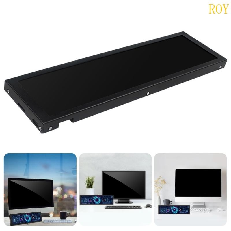 ROY หน้าจอกรอบอลูมิเนียม 8 8 นิ้ว IPS คอมพิวเตอร์ Status จอแสดงผล Sub-Screen 480x1920 มุมมองกว้างการ