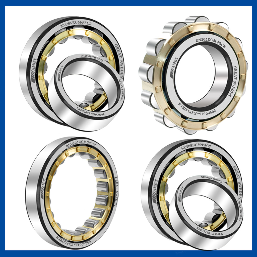 AMGT นําเข้าแบริ่งลูกกลิ้งทรงกระบอกประสิทธิภาพสูง N205 NJ205 NU NU NUP RN RNU NCF NF - รูปที่ 3