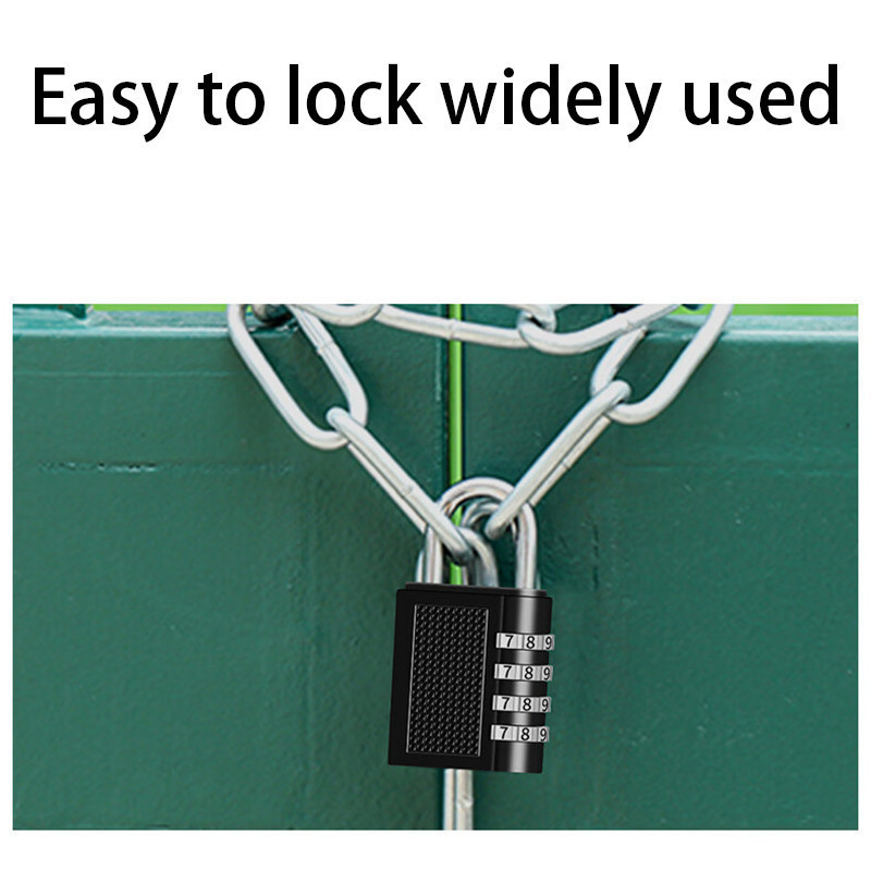 ของมาใหม่！กุญแจล็อคประตู ล็อคแบบใส่รหัส 4 หลัก เพื่อความปลอดภัย ล็อคดิจิตอล - รูปที่ 3